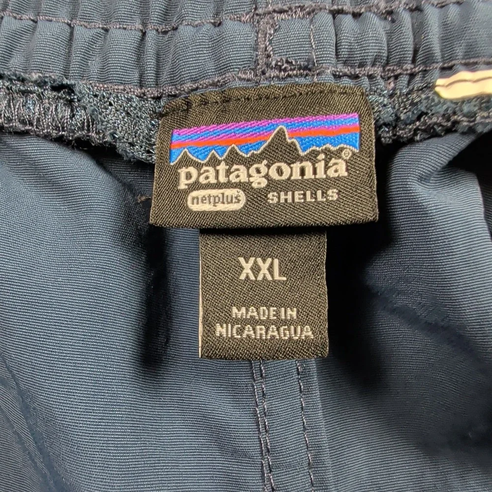 Patagonia Baggies Shorts Mens XXL Navy Blue NetPlus Recycled Nylon